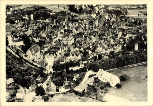 Ak Dinkelsbühl in Mittelfranken, Fliegeraufnahme