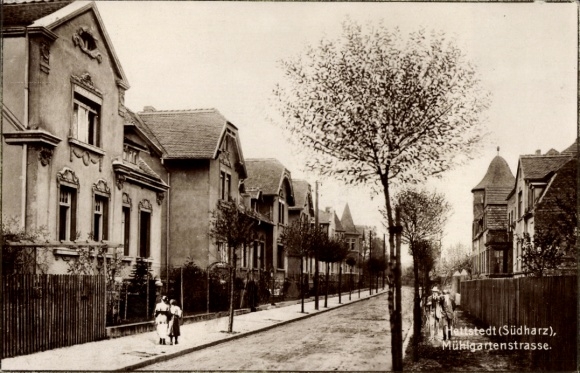 Ak Hettstedt im Südharz, Mühlgartenstraße