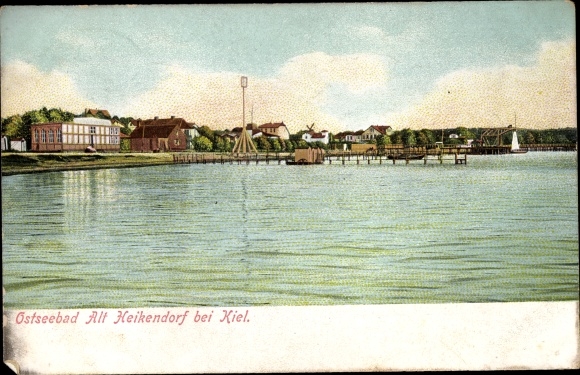 Ak Altheikendorf Heikendorf aan de Kieler Fjord, algemeen beeld