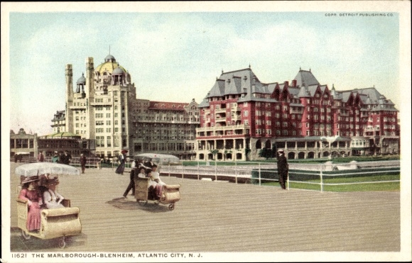 Postcard Atlantic City New Jersey USA, Marlborough Blenheim Hotel