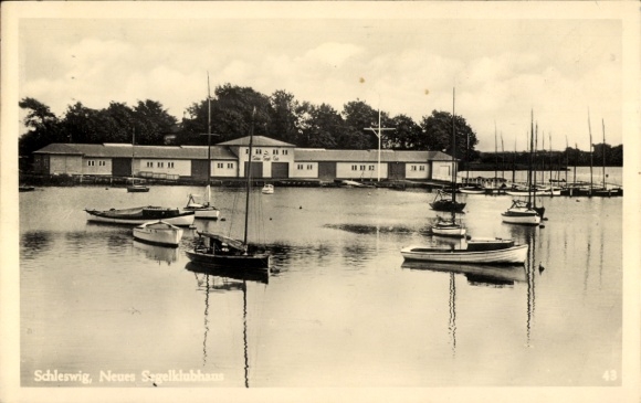 Ak Schleswig an der Schlei, nieuw zeilclubhuis