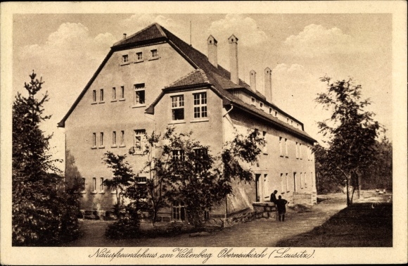 Postcard Oberneukirch Neukirch in Lusatia, Friends of Nature House on Valtenberg