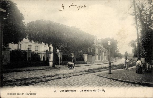 Postcard Longjumeau Essonne, Route de Chilly