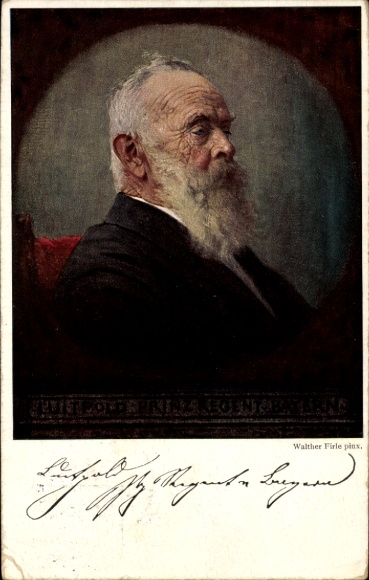 Postal stationery artist PC Firle, Walther, Prince Regent Luitpold of Bavaria, portrait