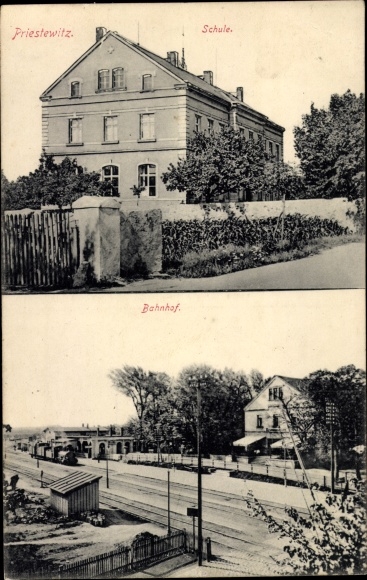 PC Priestewitz in Saxony, school, train station