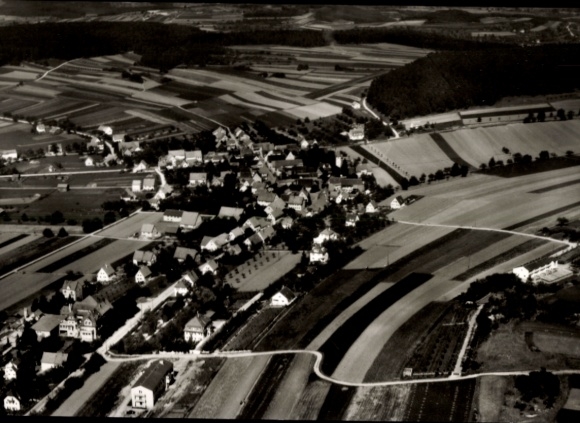 Postcard Möttlingen Bad Liebenzell in the Black Forest, aerial photograph