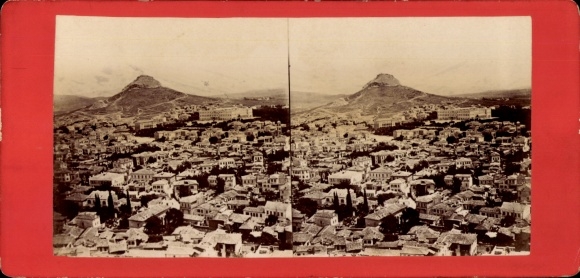 Stereo photo Athènes Grèce, general view