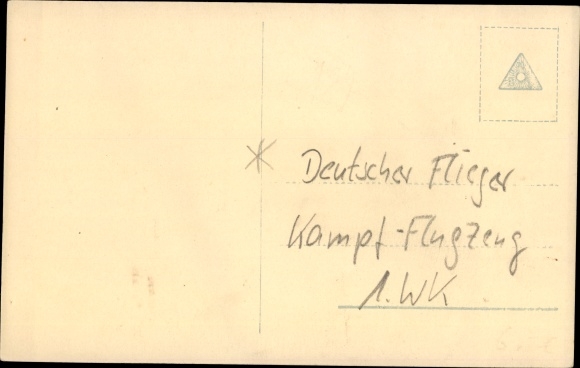 Photo Postcard German fighter aircraft, I WW