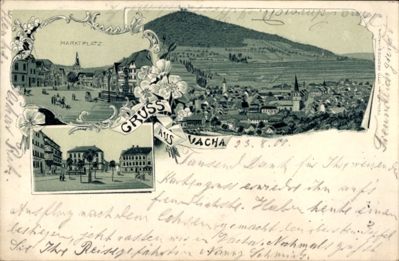 litho Vacha in de Rhön Thüringen, marktplaats