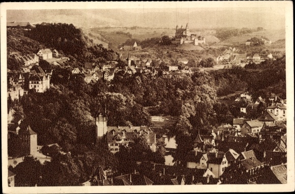 Postcard Schwäbisch Hall in Baden Württemberg, Panorama from the place, WHW Das Schöne Germany 51