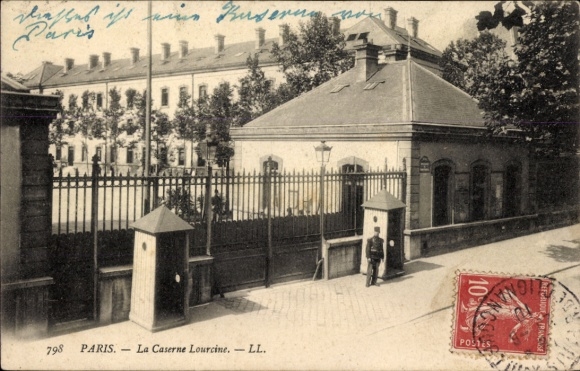 Ansichtkaart Parijs XIII, Caserne Lourcine