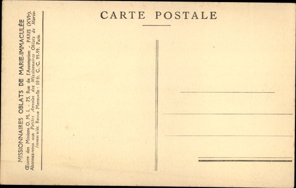 Postcard Missions Esquimaudes, La chasse a l&#39;ours blanc, hunting a polar bear, dog
