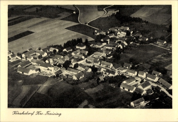 Ak Kirchdorf an der Amper Oberbayern, Luftaufnahme