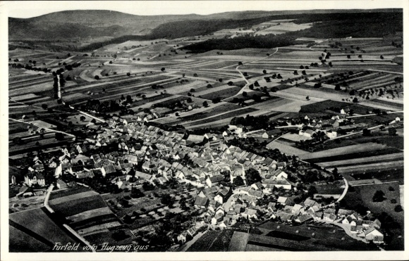 Ak Fürfeld Bad Kreuznach an der Nahe, Fliegeraufnahme