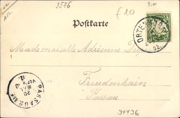 PC Ortenburg Niederbayern, Prot. Church, Market Square, Castle, Confirmation House, Catholic Church