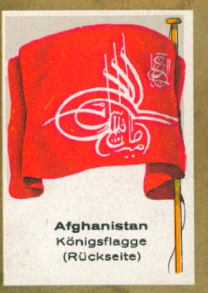 Sammelbild Ulmenried Fahnenbilder Nr. 257, Afghanistan, Königsflagge
