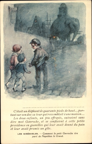 Artist PC Poulbot, Francisque, Les Misérables, Petit Gavroche