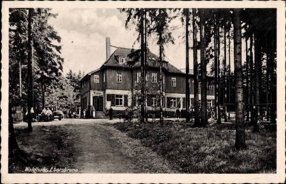 Postcard Ebersbrunn Lichtentanne in Sachsen, view of the Waldhaus Ebersbrunn