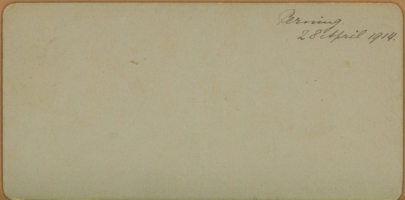 Stereofoto Perning Indonesië?, onderdeel van een gebouw 1914