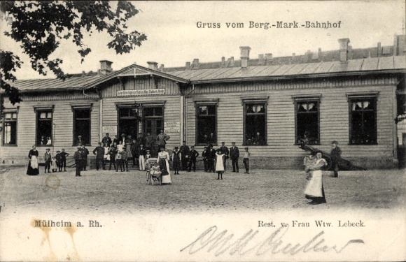 Ak Köln Mülheim am Rhein, Berg.-Mark-Bahnhof