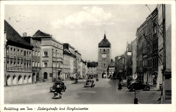 KP Neuötting am Inn Górna Bawaria, Ludwigstrasse, Burghausertor