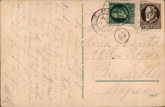 Postcard Bad Berneck in the Fichtelgebirge Bavaria, general view