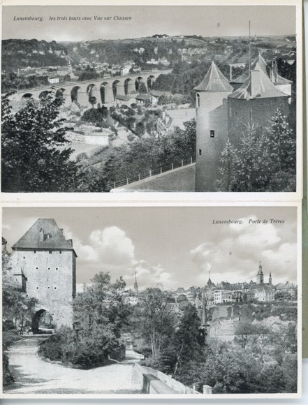 10 old PCs Luxembourg Luxembourg Belgium, together in the matching booklet, various views