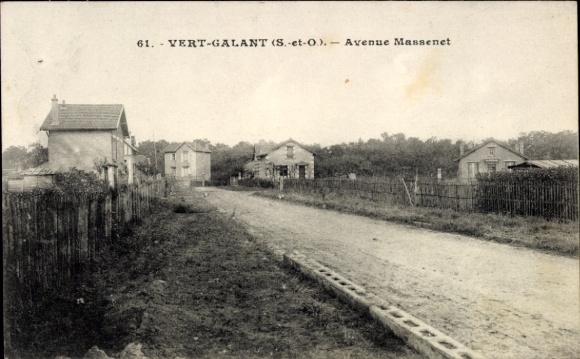 Ak Vert Galant Seine Saint Denis, Avenue Massenet