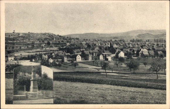 Postcard Thür in Rhineland-Palatinate, panorama of the place, monument, general view