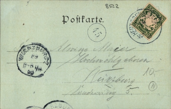 Moonlight Postcard Herzogenaurach in Middle Franconia, general view