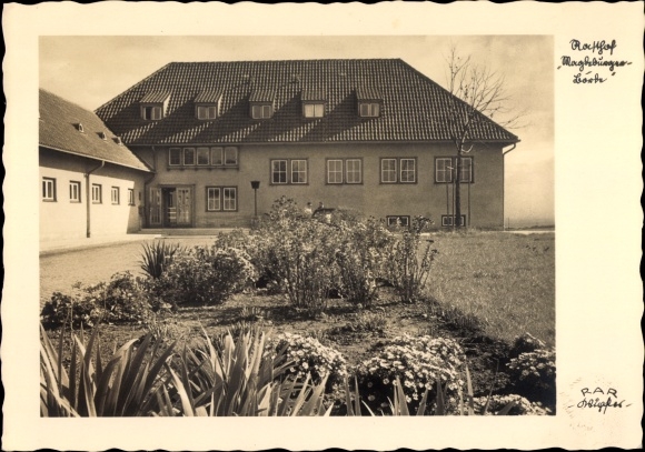 Postcard Hohe Börde Saxony Anhalt, partial view of the rest area Magdeburger Börde