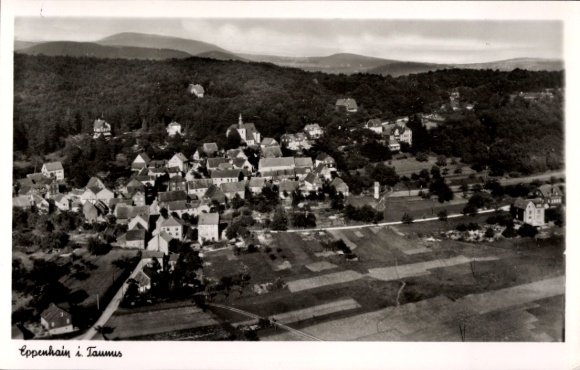Postcard Eppenhain Kelkheim im Taunus, aerial photograph