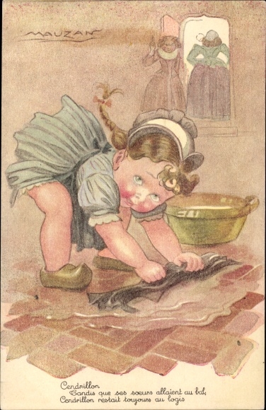Artysta KP Mauzan, Cendrillon, Kopciuszek myje podłogę