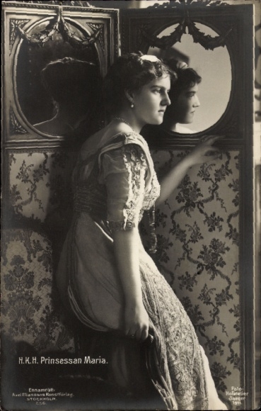 Ak Prinsessan Maria, Prinzessin von Schweden u Russland, Spiegel