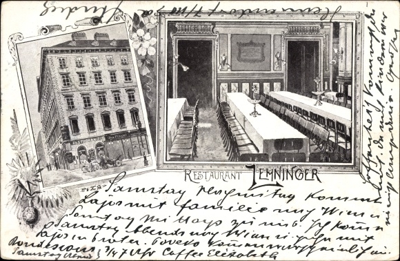 Ak Wien 4. Wieden Österreich, Restaurant Lehninger