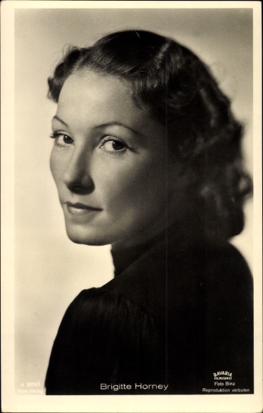 Ak Schauspielerin Brigitte Horney, Portrait, Ross 3378/1