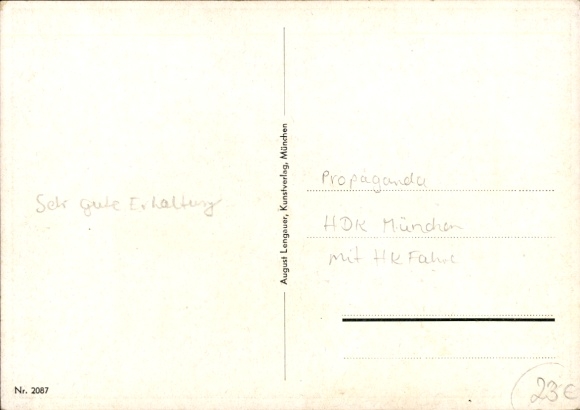 Artist Postcard Munich Bavaria, House of German Art