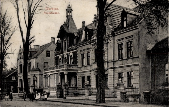 Postcard Dorsten in Westphalia, Alleestraße