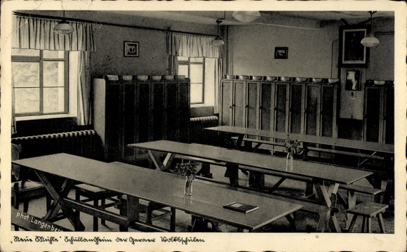 Postcard Drognitz in Thuringia, school camp Neue Mühle of the Gera elementary schools