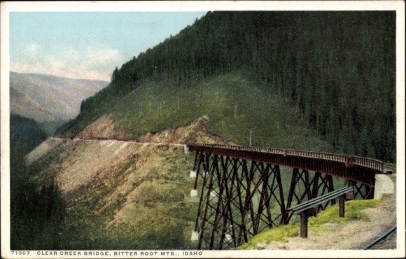 Ak Idaho VS, Clear Creek Bridge, Bitterroot-gebergte