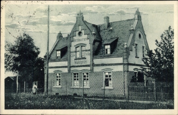 Ak Ober Jössnitz Jößnitz Plauen im Vogtland, Villa Waldgrün, Inh. R. Döhler