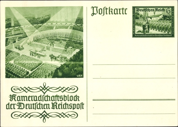 Ganzsachen Ak Kameradschaftsblock der Deutschen Reichspost, Leipzig, Reichsmesse, PP 9 C