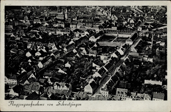 PC Schwetzingen in Baden, aerial photo