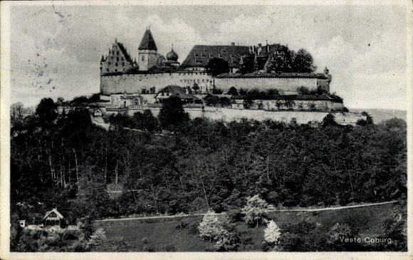 KP Landpoststempel Oberlauter przez Coburg