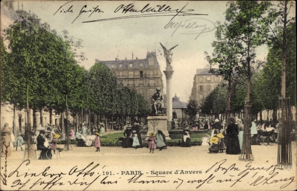CPA Paris IX, Square d'Anvers