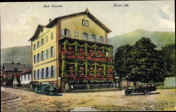 Postcard Nassau an der Lahn, Hotel Ilk