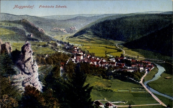 Ak Muggendorf Wiesenttal Fränkische Schweiz, Panorama