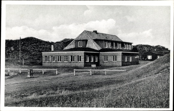 Postcard Insel Baltrum in Ostfriesland, pension