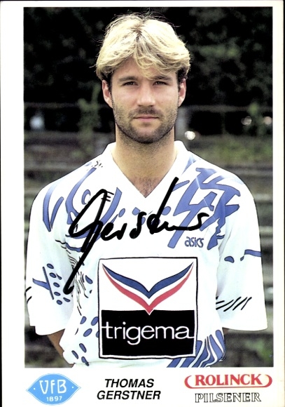 Autogrammkarte Fußballer Thomas Gerstner, VfB Oldenburg, Autogramm