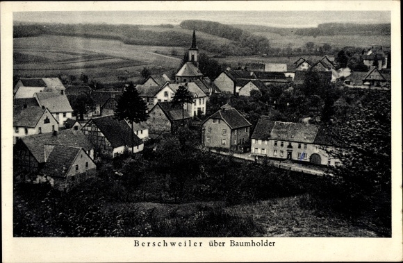 Ak Berschweiler bij Baumholder, uitzicht op de stad